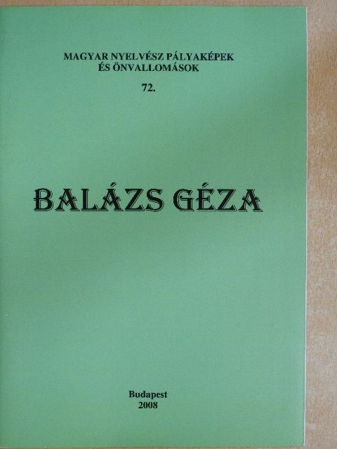 Balázs Géza [antikvár]