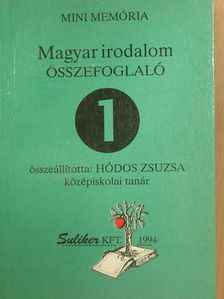 Magyar irodalom összefoglaló 1. [antikvár]