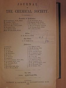 A. G. Bloxam - Journal of the Chemical Society 1889. [antikvár]