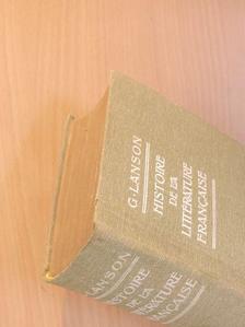 Gustave Lanson - Histoire de la littérature francaise [antikvár]