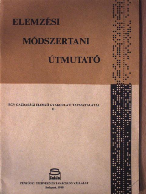 Varga László - Elemzési módszertani útmutató [antikvár]