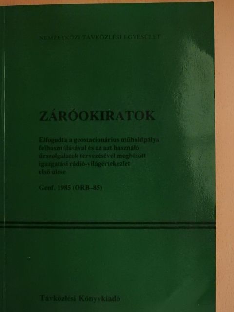 Záróokiratok [antikvár]