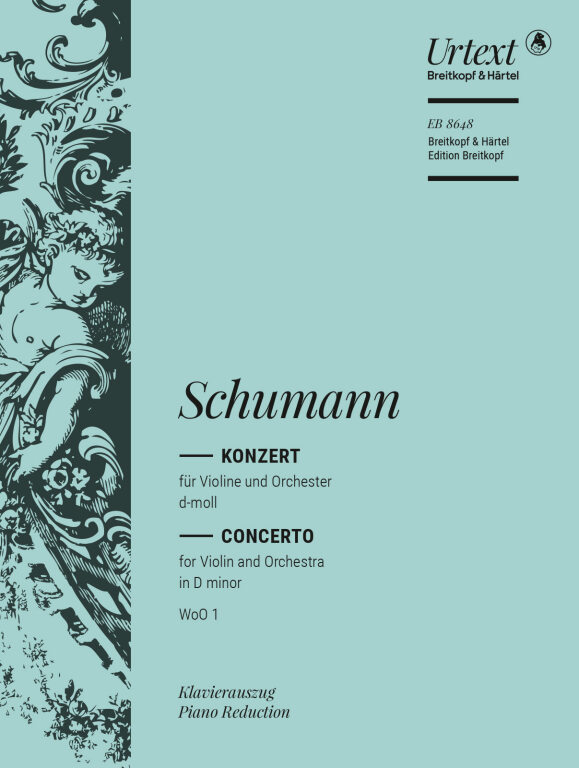 Schumann, Robert - KONZERT FÜR VIOLINE UND ORCHESTER d-MOLL WoO 1 KLAVIERAUSZUG URTEXT