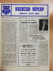 Benke Ferenc - Kalocsai néplap 1989. november-december/1990. január-december [antikvár]