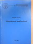 Rózsás Eszter - Közigazgatási alapfogalmak [antikvár]