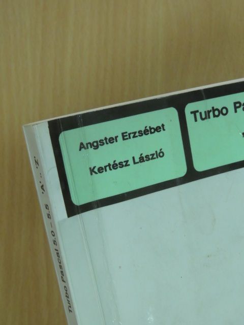 Angster Erzsébet - Turbo Pascal 5.0 - 5.5 [antikvár]