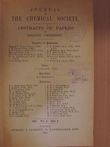 A. McKenzie - Journal of the Chemical Society 1911/I. [antikvár]