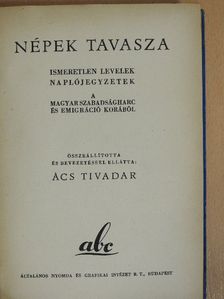 Bártfay László - Népek tavasza [antikvár]