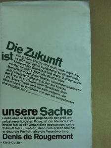 Denis de Rougemont - Die Zukunft ist unsere Sache [antikvár]