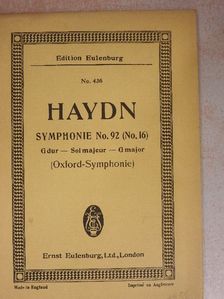 Joseph Haydn - Symphonie No. 92 [antikvár]