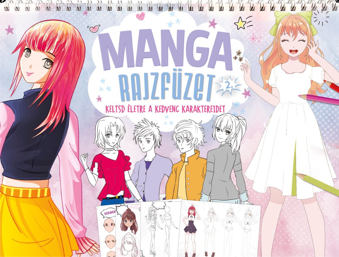.- - Manga rajzfüzet 2.