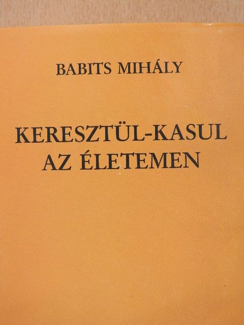 Babits Mihály - Keresztül-kasul az életemen [antikvár]