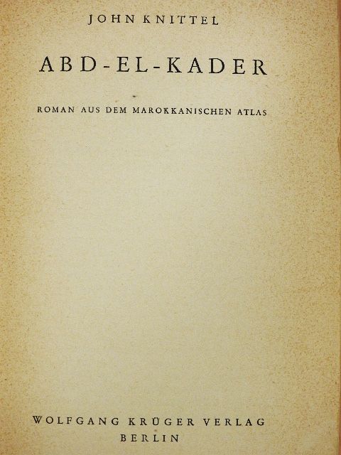 John Knittel - Abd-El-Kader [antikvár]