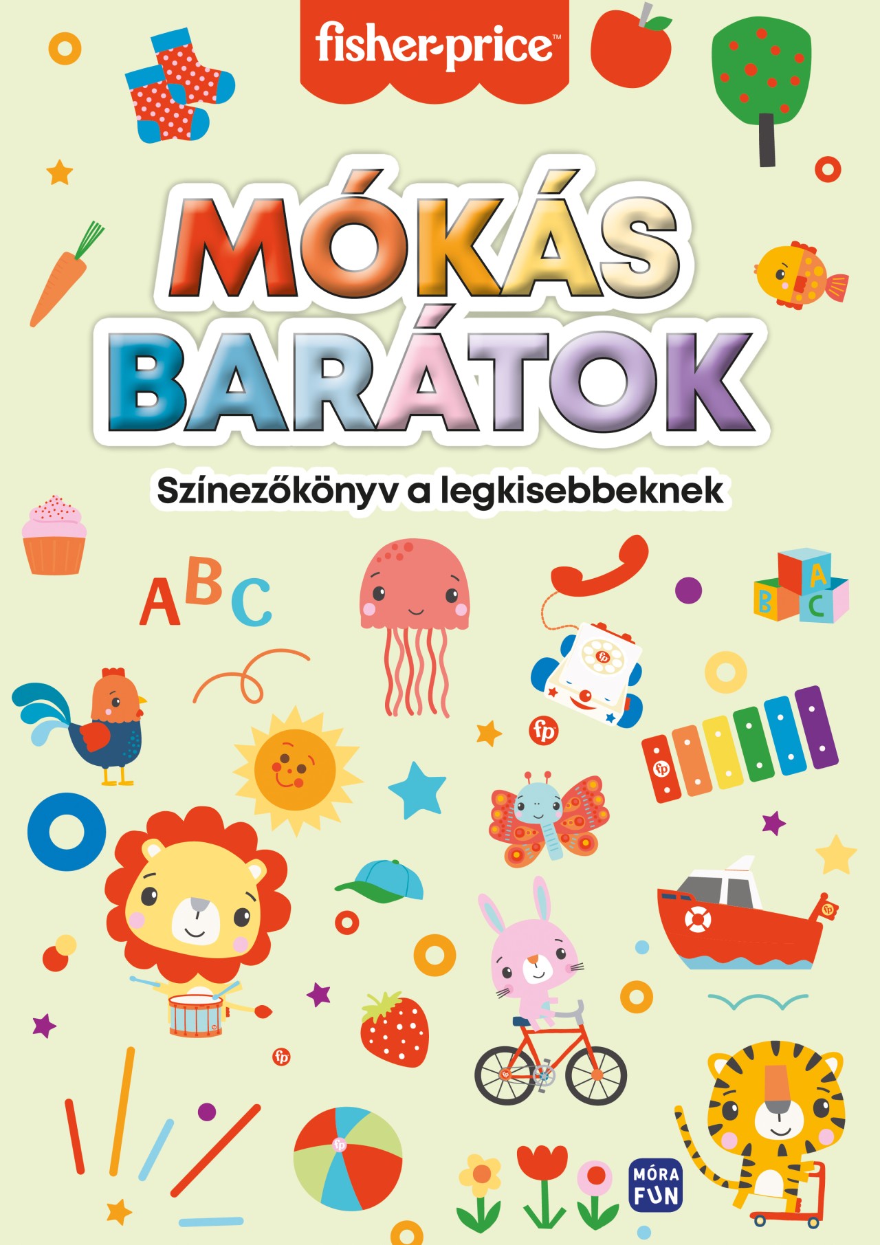 Fisher price Mókás barátok - színezőkönyv a legkisebbeknek