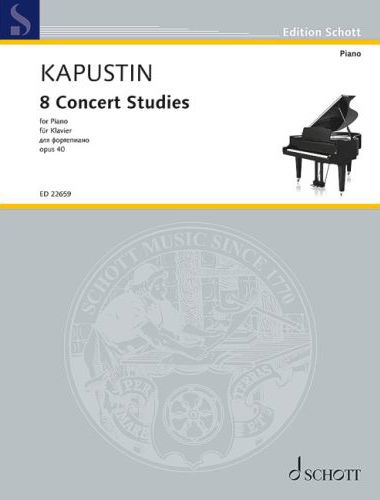 KAPUSTIN - 8 CONCERT STUDIES FOR PIANO, OP.40