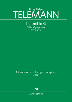 TELEMANN - GRILLEN SYMPHONIE. PARTITURA