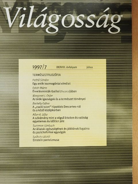 Allen R. Utke - Világosság 1997. július [antikvár]