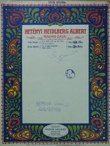 Hetényi Heidelberg Albert - Hetényi Heidelberg Albert magyar dalai II. [antikvár]