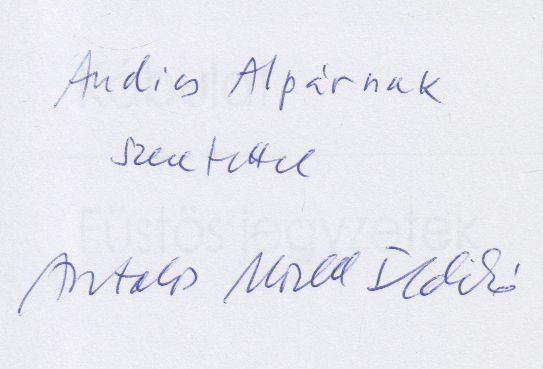 ASZTALOS MORELL ILDIKÓ - Kábulat / Füstös jegyzetek (dedikált) [antikvár]