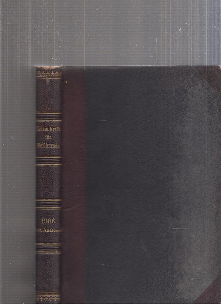 R. Kretz - Zeitschrift für Heilkunde XXVIII. Band 1907 [antikvár]