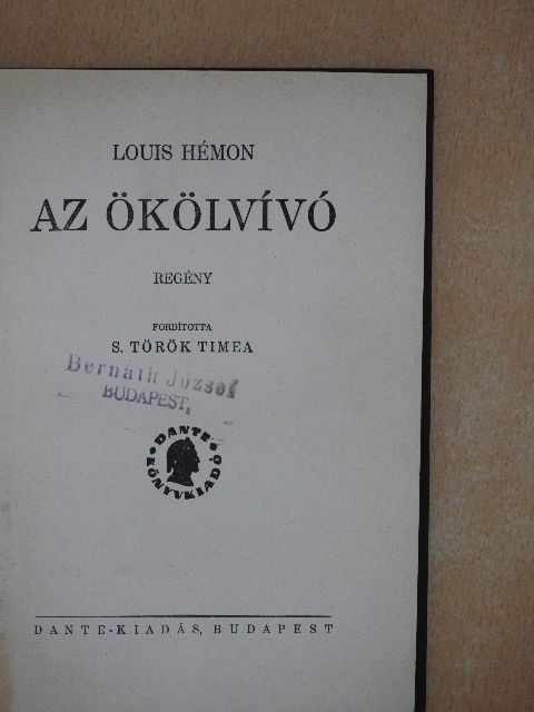 Louis Hémon - Az ökölvívó [antikvár]