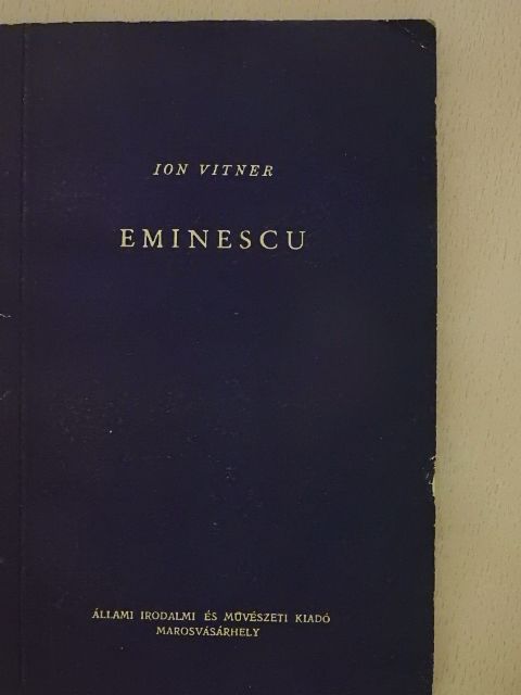 Ion Vitner - Eminescu [antikvár]
