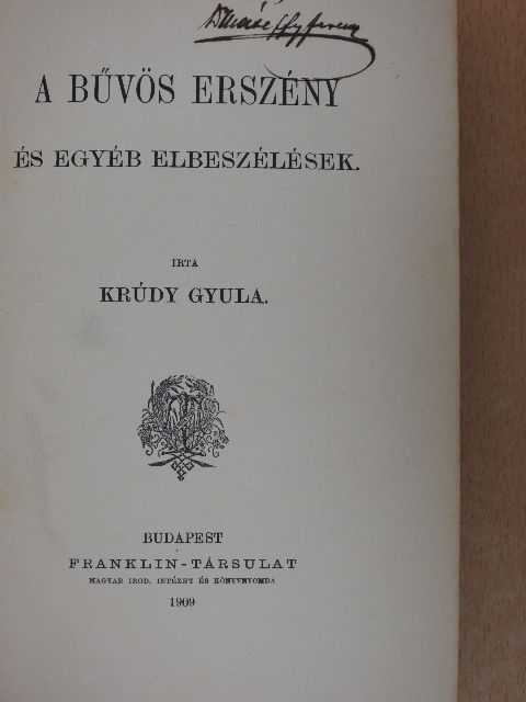 Krúdy Gyula - A bűvös erszény [antikvár]