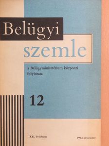 Balogh Kálmán - Belügyi Szemle 1983. december [antikvár]