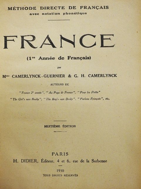 G. H. Camerlynck - France [antikvár]