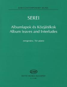 SEREI ZSOLT - ALBUMLAPOK ÉS KÖZJÁTÉKOK ZONGORÁRA