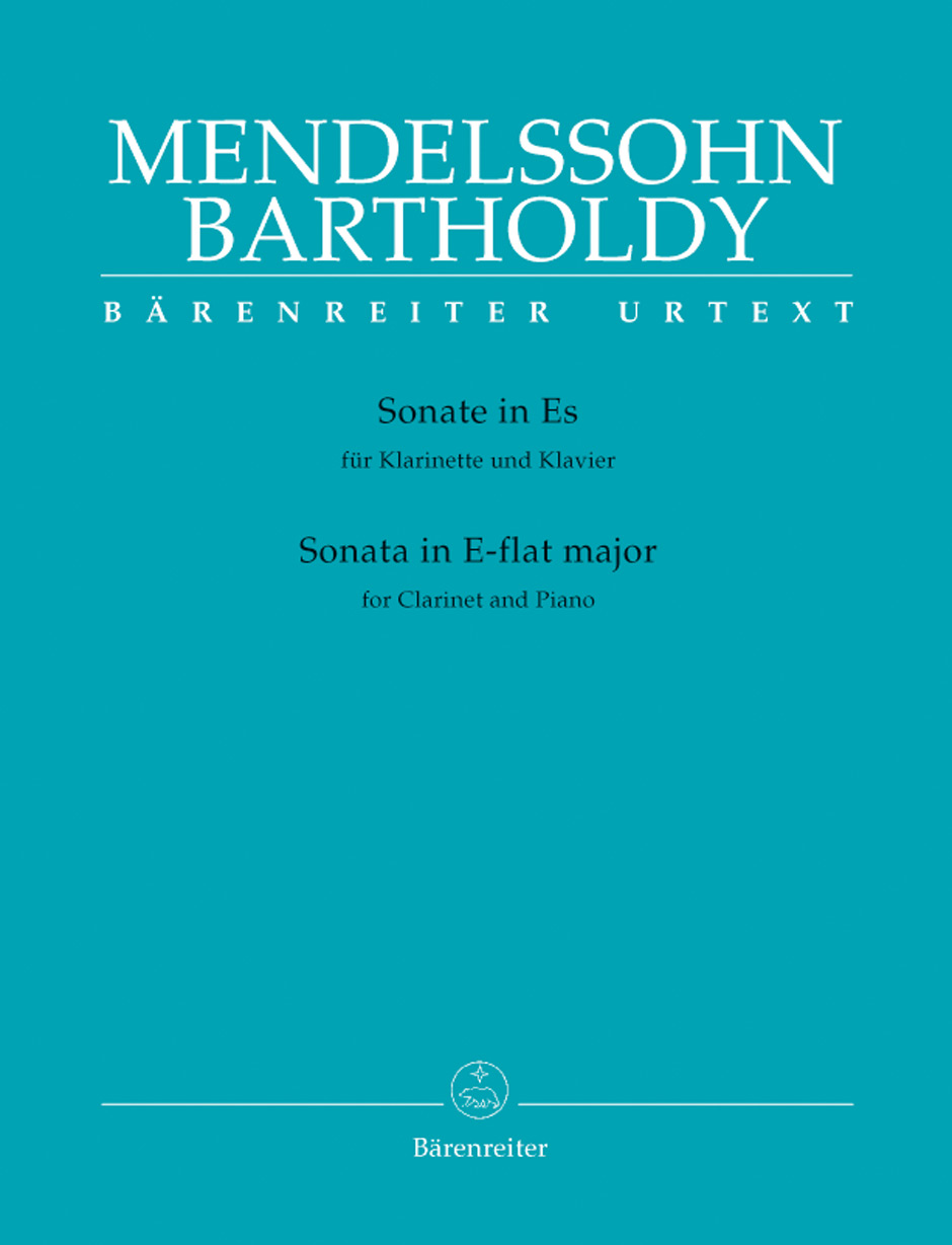MENDELSSOHN BARTHOLDY - SONATE IN ES FÜR KLARINETTE UND KLAVIER URTEXT (GERHARD ALLROGGEN)