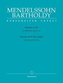 MENDELSSOHN BARTHOLDY - SONATE IN ES FÜR KLARINETTE UND KLAVIER URTEXT (GERHARD ALLROGGEN)