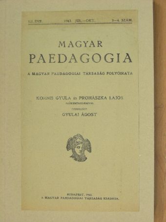 Magyar Paedagogia 1943. július-október [antikvár]