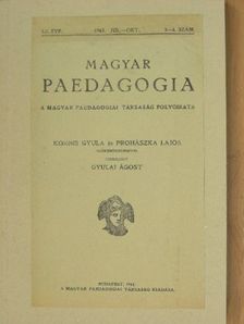 Magyar Paedagogia 1943. július-október [antikvár]