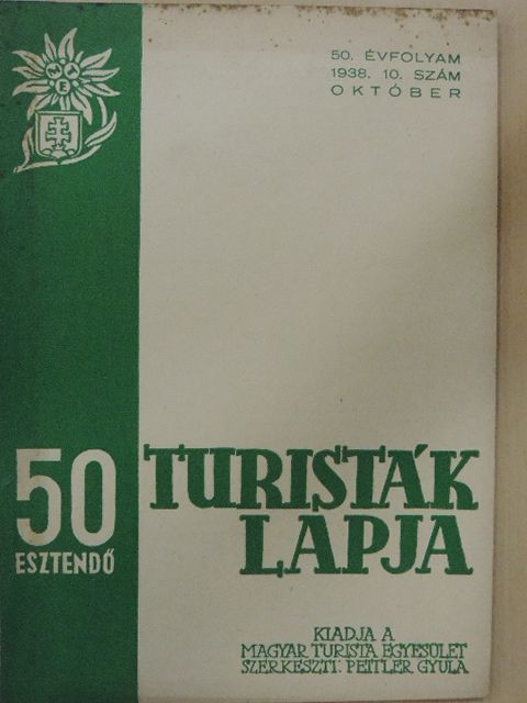 B. B. - Turisták Lapja 1938. október [antikvár]