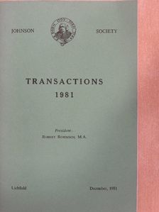 Benedikt S. Benedikz - Transactions 1981 [antikvár]