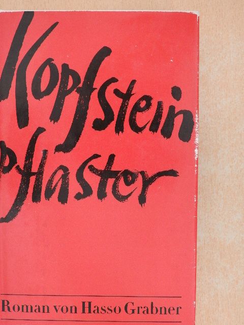 Hasso Grabner - Kopfsteinpflaster [antikvár]