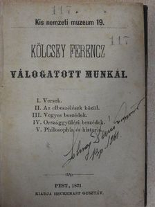 Kölcsey Ferencz - Kölcsey Ferencz válogatott munkái [antikvár]