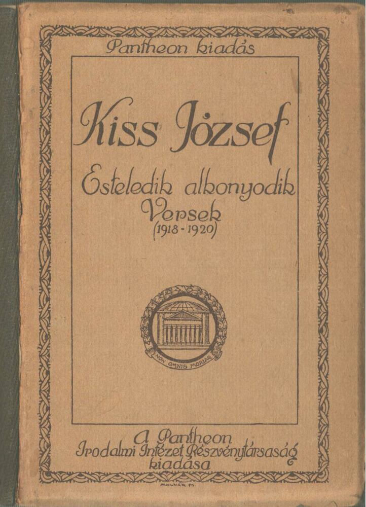 KISS JÓZSEF - Esteledik, alkonyodik [antikvár]