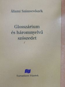 Glosszárium és háromnyelvű szószedet [antikvár]