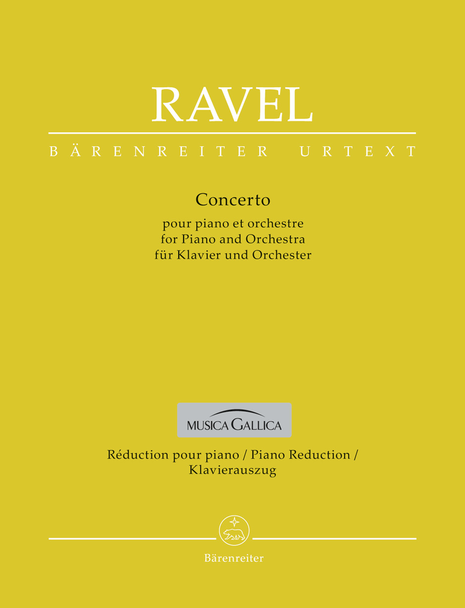 RAVEL... - CONCERTO FOR PIANO AND ORCHESTRA. PIANO REDUCTION