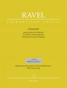 RAVEL... - CONCERTO FOR PIANO AND ORCHESTRA. PIANO REDUCTION