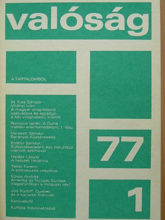 Dobozi István - Valóság 1977. január [antikvár]