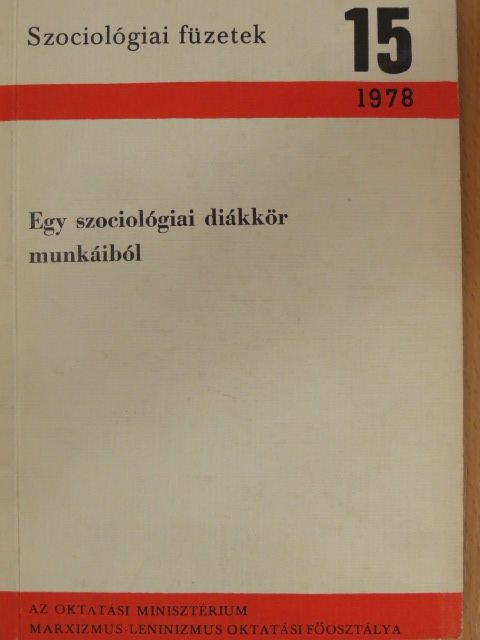 Guth László - Egy szociológiai diákkör munkáiból [antikvár]