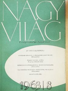 Alfred de Vigny - Nagyvilág 1963. augusztus [antikvár]