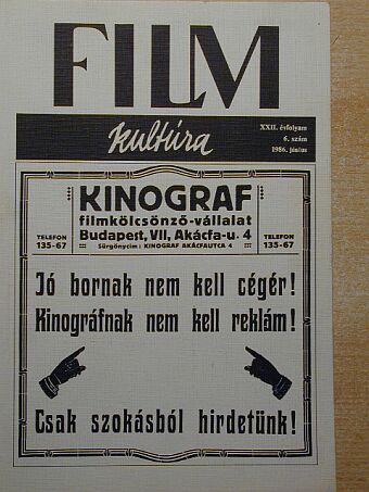 Béresi Csilla - Filmkultúra 1986. június [antikvár]