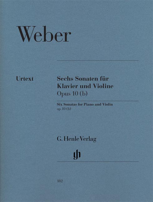 WEBER,CARL MARIA VON - SECHS SONATEN FÜR KLAVIER UND VIOLINE OP.10(B) URTEXT