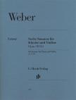 WEBER,CARL MARIA VON - SECHS SONATEN FÜR KLAVIER UND VIOLINE OP.10(B) URTEXT