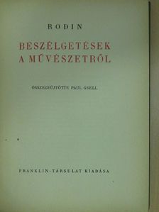 Rodin - Beszélgetések a művészetről [antikvár]