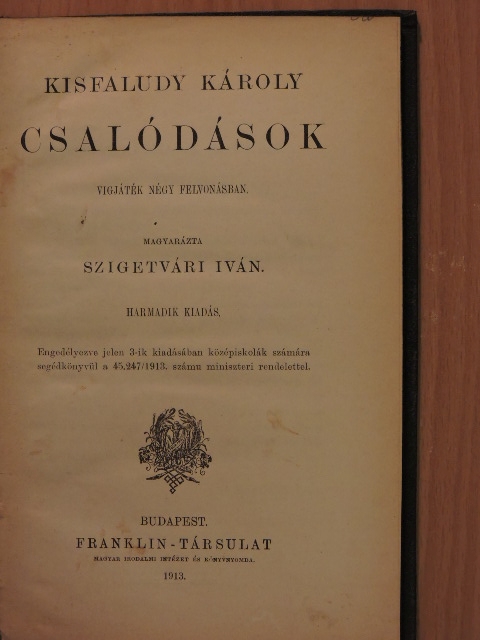 Kisfaludy Károly - Csalódások [antikvár]